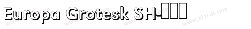 Europa Grotesk SH字体转换